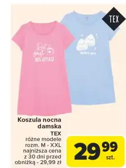 Carrefour Market Koszula nocna damska TEX oferta