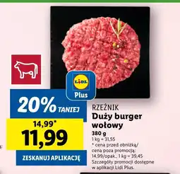 Lidl Burger Rzeźnik oferta