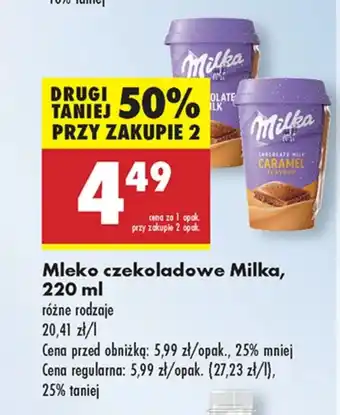 Biedronka Mleko czekoladowe Milka oferta