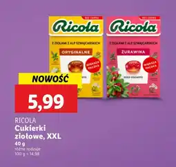 Lidl Cukierki Ricola oferta