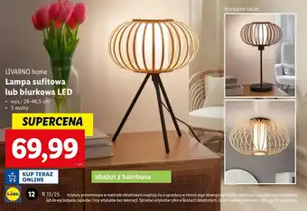 Lidl Lampa biurkowa Livarno oferta