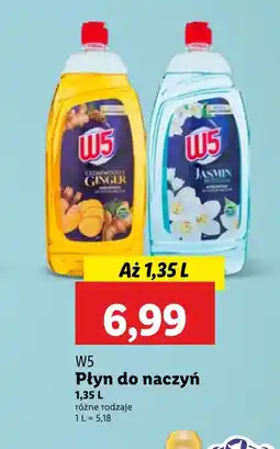 Lidl Płyn do naczyń W5 oferta