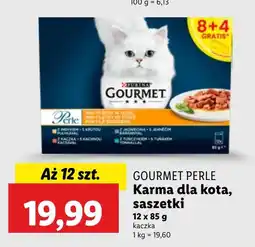 Lidl Karma dla kota Gourmet perle oferta