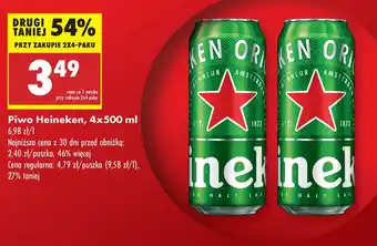 Biedronka Piwo Heineken oferta