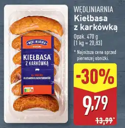 ALDI WĘDLINIARNIA Kiełbasa z karkówką oferta