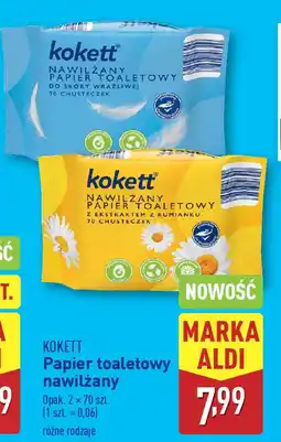 ALDI KOKETT Papier toaletowy nawilżany oferta