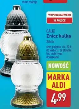 ALDI CALIX Znicz kulka oferta