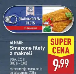 ALDI ALMARE Smażone filety z makreli oferta