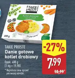 ALDI TAKIE PROSTE Danie gotowe kotlet drobiowy oferta