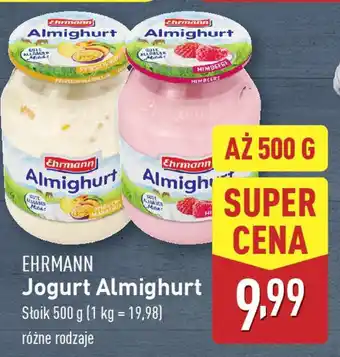 ALDI EHRMANN Jogurt Almighurt oferta