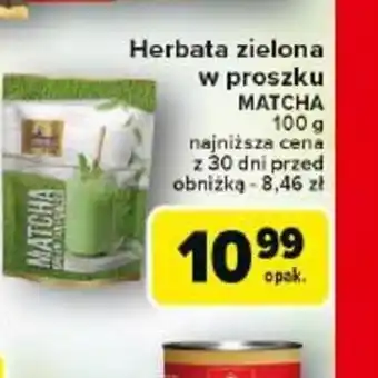 Carrefour Herbata zielona w proszku Matcha oferta