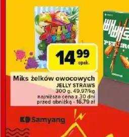 Carrefour Miks żelków owocowych Jelly Straws oferta