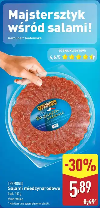 ALDI TREMONDI Salami międzynarodowe oferta