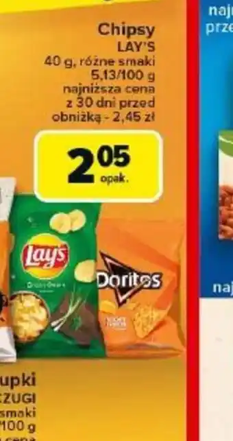 Carrefour Chipsy Lay's oferta