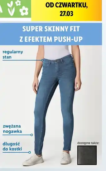 Lidl Spodnie super skinny z efektem push-up oferta