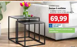 Lidl Zestaw stolików 35 x cm + 40 Livarno Home oferta