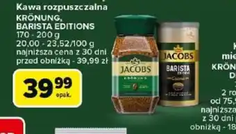 Carrefour Kawa rozpuszczalna Krönung, Barista Editions oferta