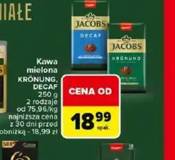 Carrefour Kawa mielona Jacobs Krönung, Decaf oferta