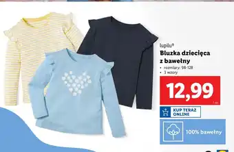 Lidl Bluzka bawełniana 98-128 Lupilu oferta