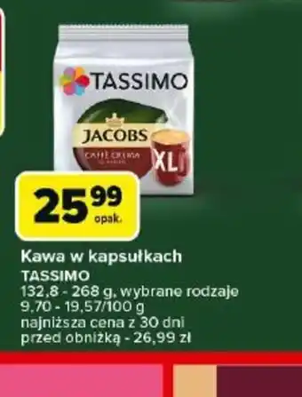 Carrefour Kawa w kapsułkach Tassimo oferta