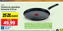 Lidl Patelnia do naleśników elemental 25 cm Tefal Prod oferta