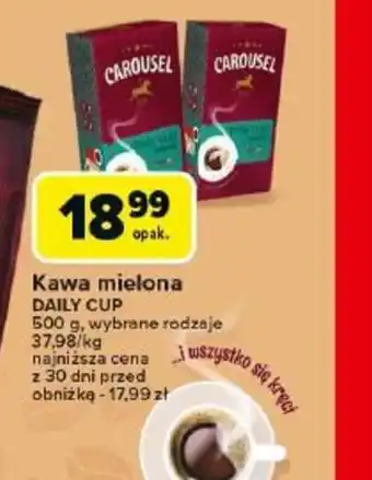 Carrefour Kawa mielona Daily Cup oferta