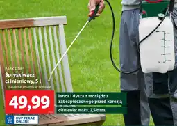 Lidl Spryskiwacz ciśnieniowy maks 5 l Parkside oferta