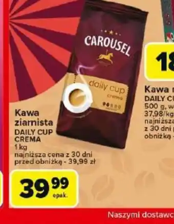 Carrefour Kawa ziarnista Daily Cup Crema oferta