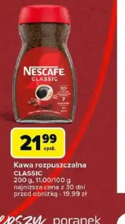 Carrefour Kawa rozpuszczalna Nescafe Classic oferta