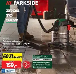 Lidl Odkurzacz do pracy na mokro i sucho 1300w Parkside oferta