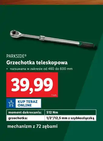 Lidl Grzechotka teleskopowa 460 x 600 mm Parkside oferta