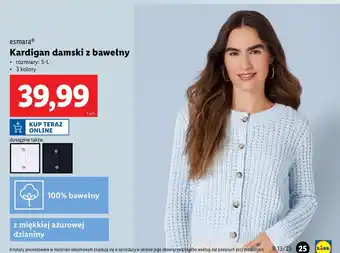 Lidl Kardigan damski s-l Esmara oferta