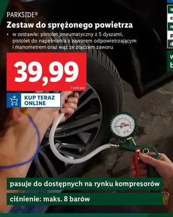 Lidl Pistolet na sprzężone powietrze Parkside oferta