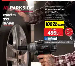 Lidl Klucz udarowy 20v Parkside oferta