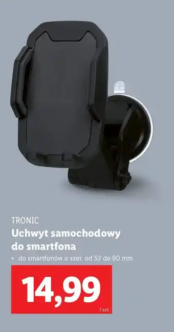 Lidl Uchwyt samochodowy z funkcją ładowania Tronic oferta