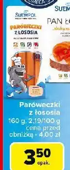 Carrefour Parówki z łososia Suempol oferta