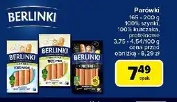 Carrefour Parówki 100% szynka Morliny Berlinki Natura oferta