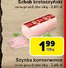 Carrefour Szynka konserwowa Pekpol oferta