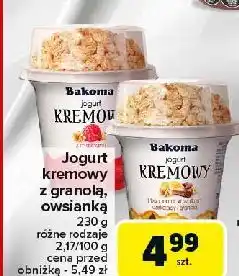 Carrefour Jogurt z bananami kawałkami czekolady i granolą Bakoma Kremowy oferta