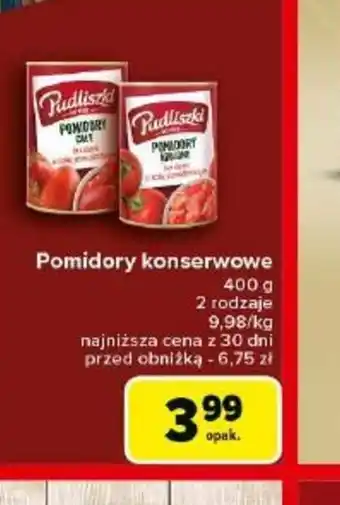 Carrefour Pomidory konserwowe oferta