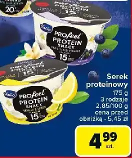 Carrefour Deser proteinowy waniliowy z cytryną Valio Profeel oferta