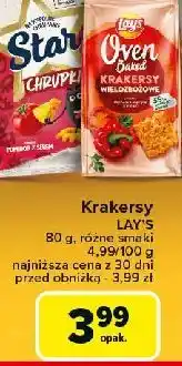 Carrefour Krakersy wielozbożowe paprykowe Lay's Oven Baked (Prosto Z Pieca) oferta