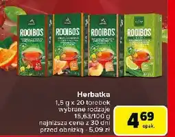 Carrefour Herbata z czerwonokrzewu brzoskwinią Astra Rooibos oferta