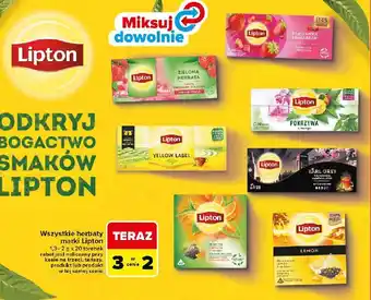 Carrefour Herbata mandarin & orange Lipton Green Tea oferta