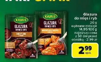 Carrefour Glazura do mięs i ryb smoky bbq z miodem Kamis oferta