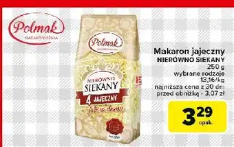 Carrefour Makaron 4 jajeczny nierówno siekany Polmak oferta