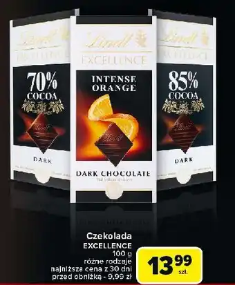 Carrefour Czekolada 85 % cocoa Lindt Excellence oferta