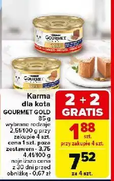 Carrefour Karma dla kota mus z kurczakiem Purina Gourmet Gold oferta