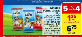 Carrefour Ciastko mleczne Lu Petitki Lubisie oferta