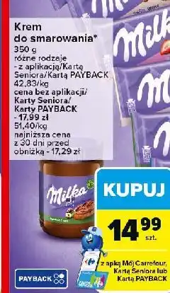 Carrefour Krem czekoladowo-orzechowy Milka oferta